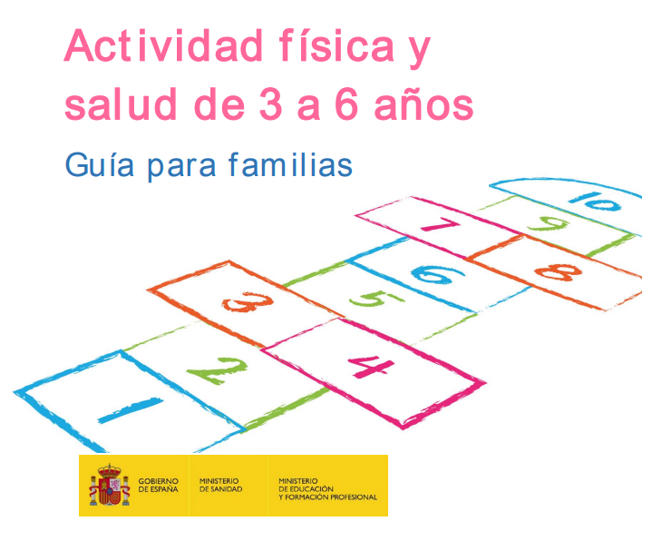 Portada Guía para familias "Actividad física y salud de 3 a 6 años"