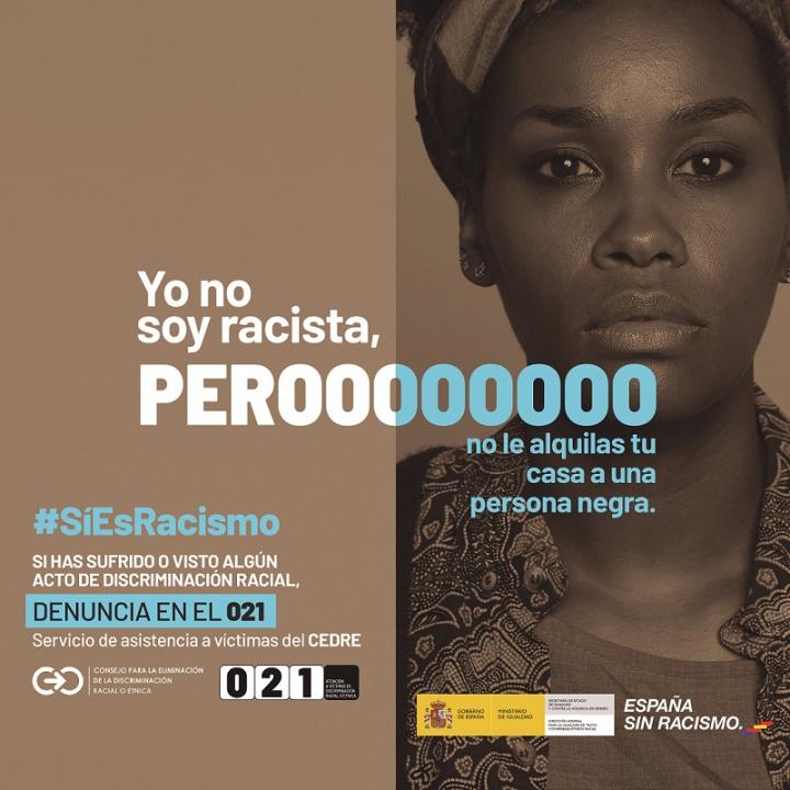 Imagen Campaña Si es racismo Ministerio Igualdad