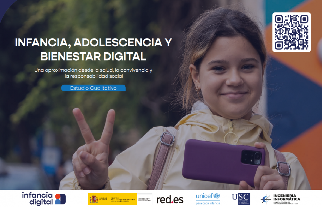 Imagen Informe Unicef Infancia, adolescencia y bienestar digital