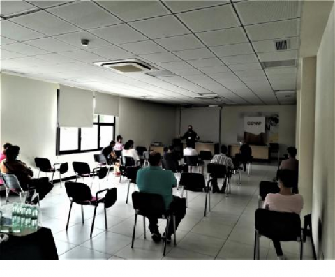 Imagen COVAP con el grupo de deshabituación tabáquico