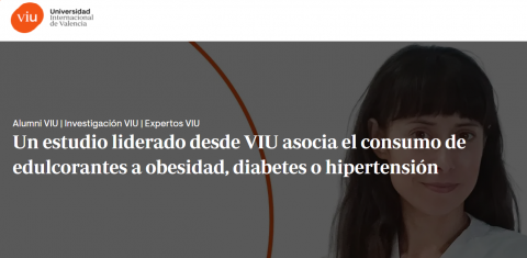 Imagen estudio Edulcorantes Universidad de Valencia