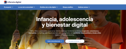 Imagen portal web Infancia Digital